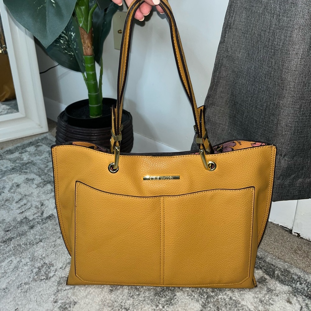 Steve Madden Leather Tote Bag